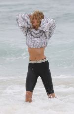 KARLIE KLOSS on the Set of a Photoshoot at Bondi Beach in Sydney 02/02/2017