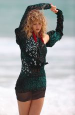 KARLIE KLOSS on the Set of a Photoshoot at Bondi Beach in Sydney 02/02/2017