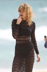 KARLIE KLOSS on the Set of a Photoshoot at Bondi Beach in Sydney 02/02/2017