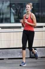 KARLIE KLOSS on the Set of a Photoshoot at Bondi Beach in Sydney 02/02/2017