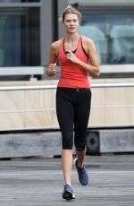 KARLIE KLOSS on the Set of a Photoshoot at Bondi Beach in Sydney 02/02/2017