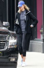 KARLIE KLOSS Out and About in New York 02/16/2017
