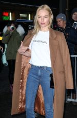 KATE BOSWORTH Arrives at Calvin Klein Fashion Show in New York 02/10/2017