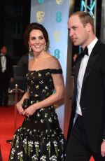 KATE MIDDLETON at Bafta 2017 Awards in London 02/12/2017