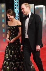 KATE MIDDLETON at Bafta 2017 Awards in London 02/12/2017