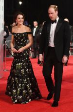 KATE MIDDLETON at Bafta 2017 Awards in London 02/12/2017