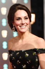 KATE MIDDLETON at Bafta 2017 Awards in London 02/12/2017