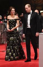 KATE MIDDLETON at Bafta 2017 Awards in London 02/12/2017