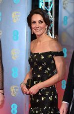 KATE MIDDLETON at Bafta 2017 Awards in London 02/12/2017