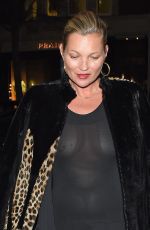 KATE MOSS Night Out in London 02/21/2017