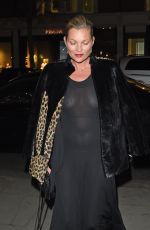 KATE MOSS Night Out in London 02/21/2017