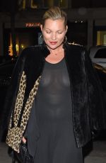KATE MOSS Night Out in London 02/21/2017