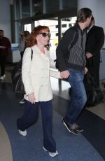 KATHY GRIFFIN at Los Angeles International Airport 02/02/2017