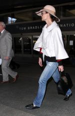 KATIE HOLMES at LAX Airport in Los Angeles 02/24/2017