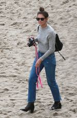 KATIE HOLMES on the Beach in Santa Monica 02/05/2017 