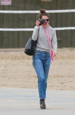 KATIE HOLMES on the Beach in Santa Monica 02/05/2017 