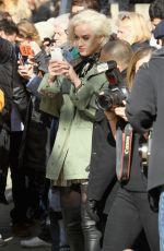 KATY PERRY Arrives at Marc Jacobs Fashion Show at New York Fashion Week 02/16/2017