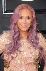 KAYA JONES at 59th Annual Grammy Awards in Los Angeles 02/12/2017