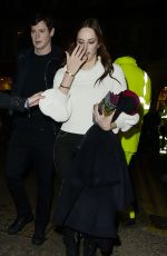 KAYA SCODELARIO Arrives at Burberry Fashion Show After Party in London 02/20/2017