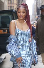 KEKE PALMER Arrives at Wendy Williams Show in New York 01/31/2017