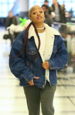 KEKE PALMER at JFK Airport in New York 02/09/2017