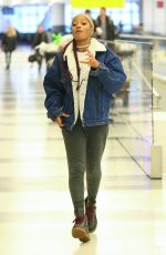 KEKE PALMER at JFK Airport in New York 02/09/2017