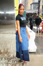 KEKE PALMER Leaves Associated Press Offices in New York 01/31/2017