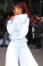 KEKE PALMER Leaves Wendy Williams Show in New York 02/01/2017