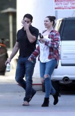 KELLY BROOK and Jeremy Parisi Out in Koreatown in Los Angeles 02/21/2017