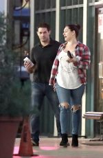 KELLY BROOK and Jeremy Parisi Out in Koreatown in Los Angeles 02/21/2017