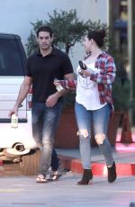 KELLY BROOK and Jeremy Parisi Out in Koreatown in Los Angeles 02/21/2017