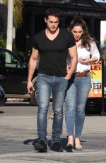 KELLY BROOK and Jeremy Parisi Out in West Hollywood 02/23/2017