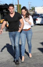 KELLY BROOK and Jeremy Parisi Out in West Hollywood 02/23/2017