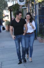 KELLY BROOK and Jeremy Parisi Out in West Hollywood 02/23/2017