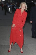 KELLY RIPA Arrives at The Late Show With Stephen Colbert in New York 02/22/2017