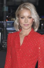 KELLY RIPA Arrives at The Late Show With Stephen Colbert in New York 02/22/2017