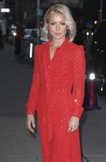 KELLY RIPA Arrives at The Late Show With Stephen Colbert in New York 02/22/2017