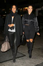 KELLY ROWLAND and LALA ANTHONY Out for Dinner in New York 01/31/2017