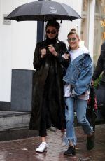 KENDALL JENNER and HAILEY BALDWIN Out in Amsterdam 02/27/2017