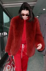 KENDALL JENNER at Heathrow Airport in London 02/18/2017