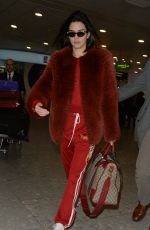 KENDALL JENNER at Heathrow Airport in London 02/18/2017