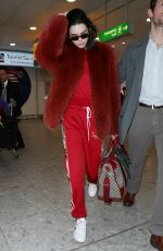 KENDALL JENNER at Heathrow Airport in London 02/18/2017