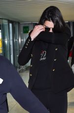 KENDALL JENNER at Heathrow Airport in London 02/21/2017