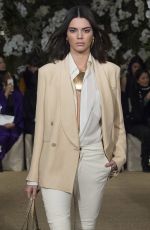 KENDALL JENNER at Ralph Lauren Fall 2017 Fashion Show in New York 02/15/2017