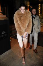 KENDALL JENNER Leaves Her Hotel in Milan 02/23/2017