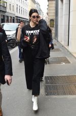 KENDALL JENNER Leves Her Hotel in Milan 02/24/2017