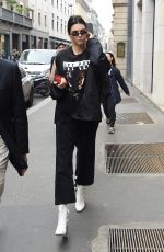KENDALL JENNER Leves Her Hotel in Milan 02/24/2017