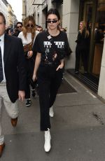KENDALL JENNER Leves Her Hotel in Milan 02/24/2017