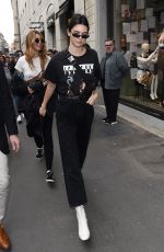 KENDALL JENNER Leves Her Hotel in Milan 02/24/2017