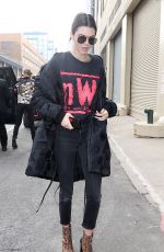 KENDALL JENNER Out and About in New York 02/15/2017
